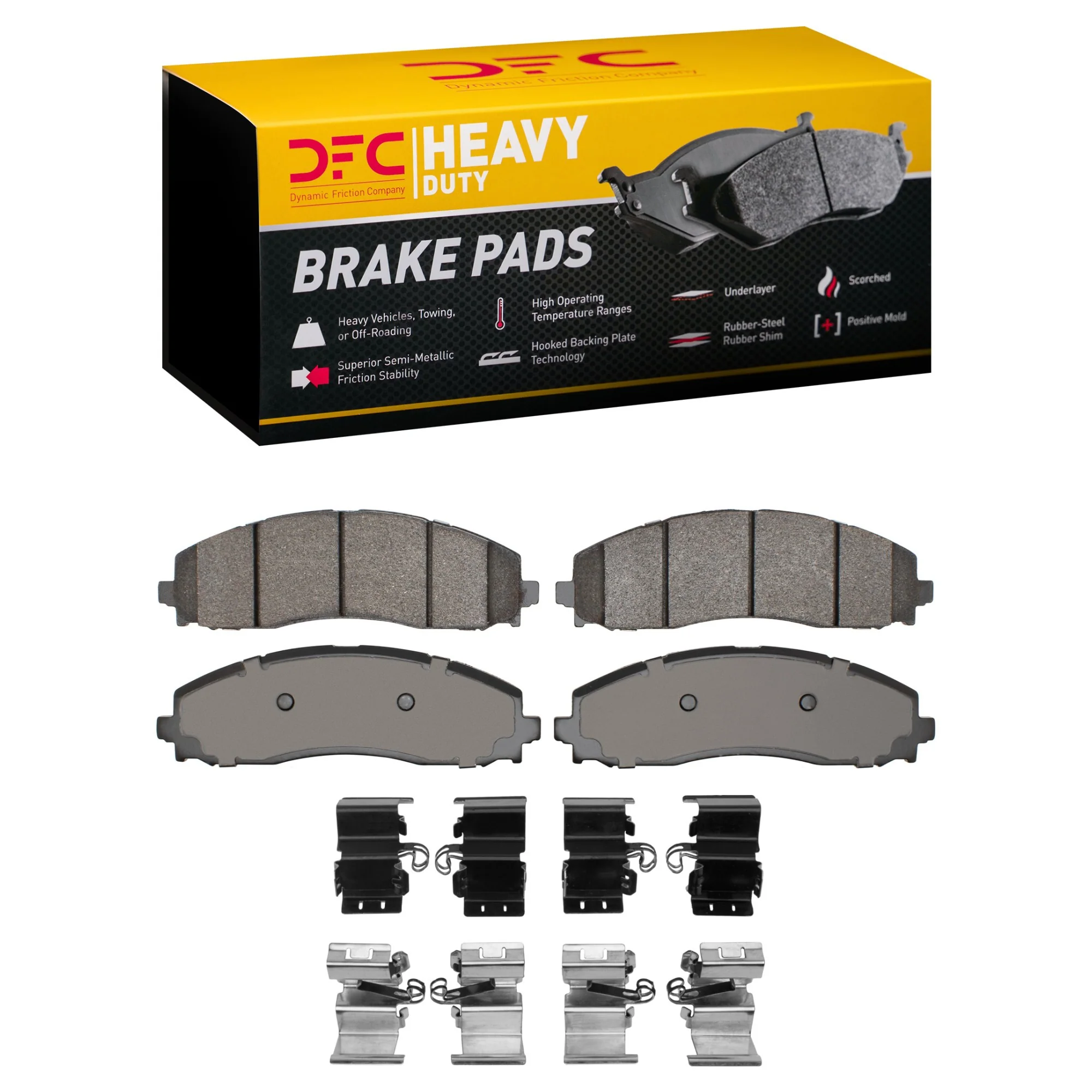 Dynamite Friction 1214-2491-01 Disc Brake Pad Set - Rear