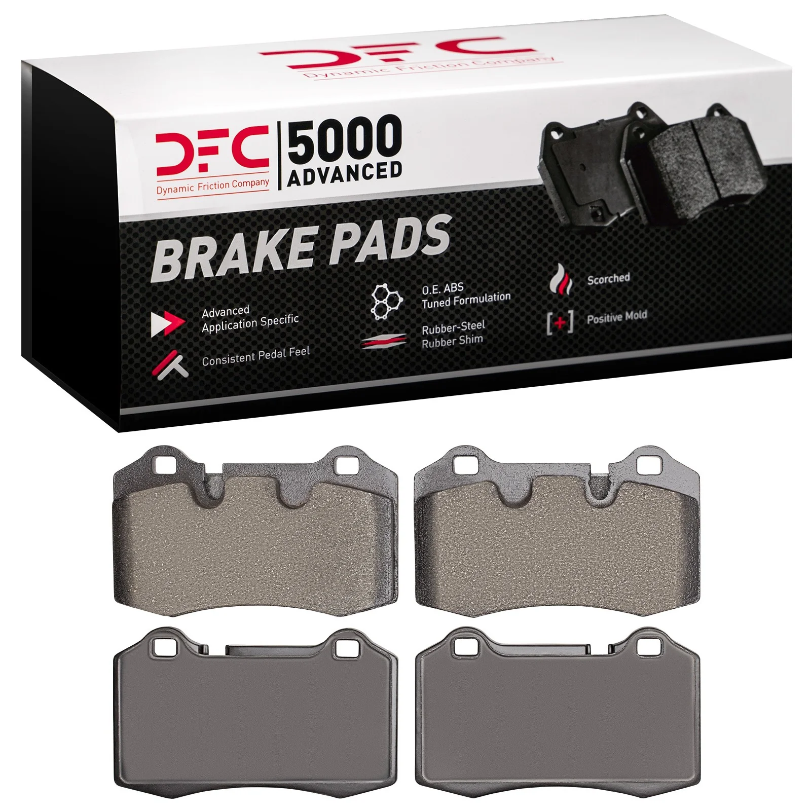 Dynamite Friction 1551-1166-19 Disc Brake Pad Set - Rear
