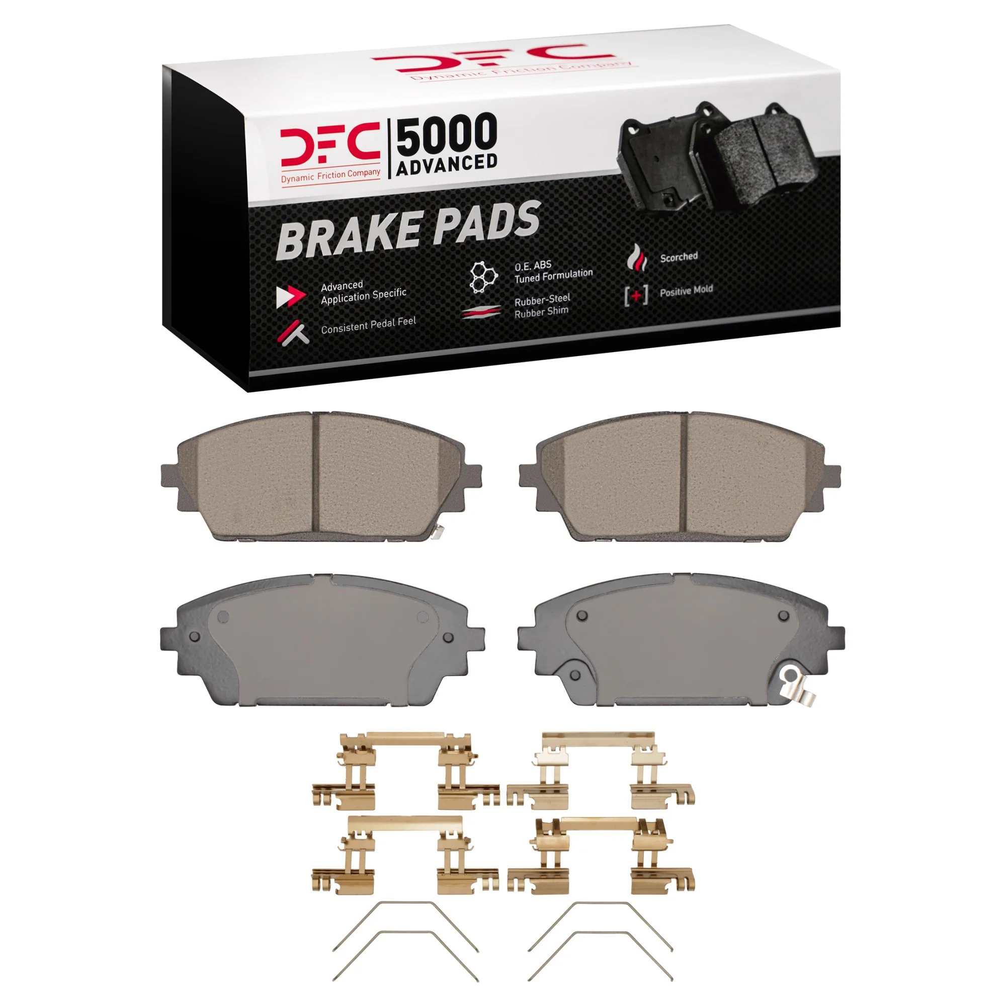 Dynamite Friction 1551-2218-01 Disc Brake Pad Set - Front
