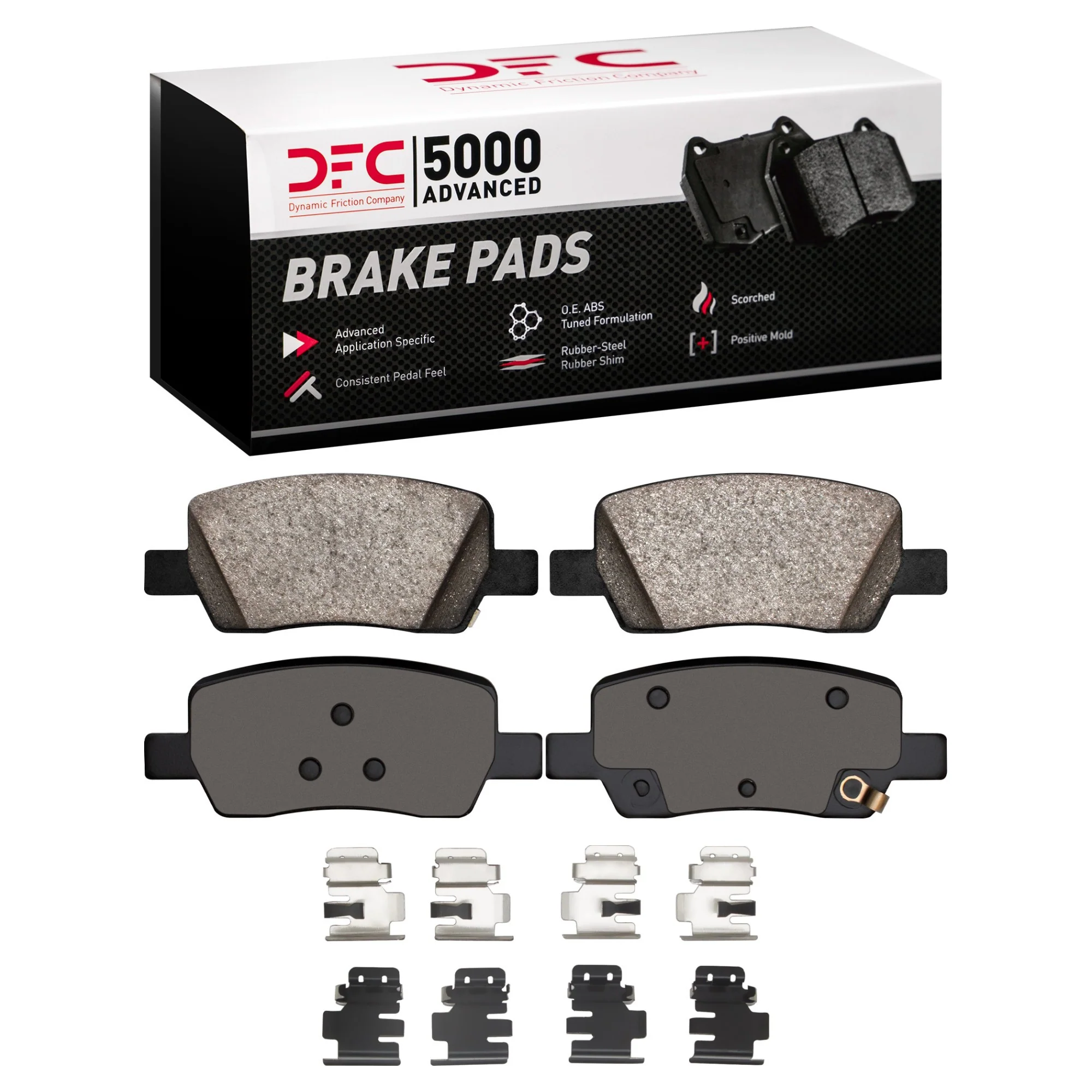 Dynamite Friction 1551-2381-01 Disc Brake Pad Set - Rear