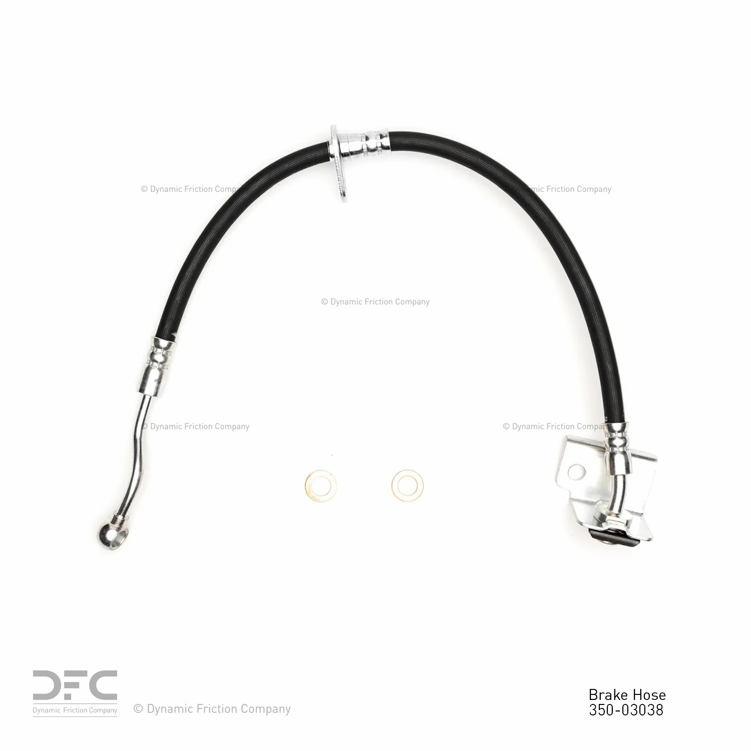 Dynamite Friction 350-03038 Brake Hydraulic Hose - Front Right