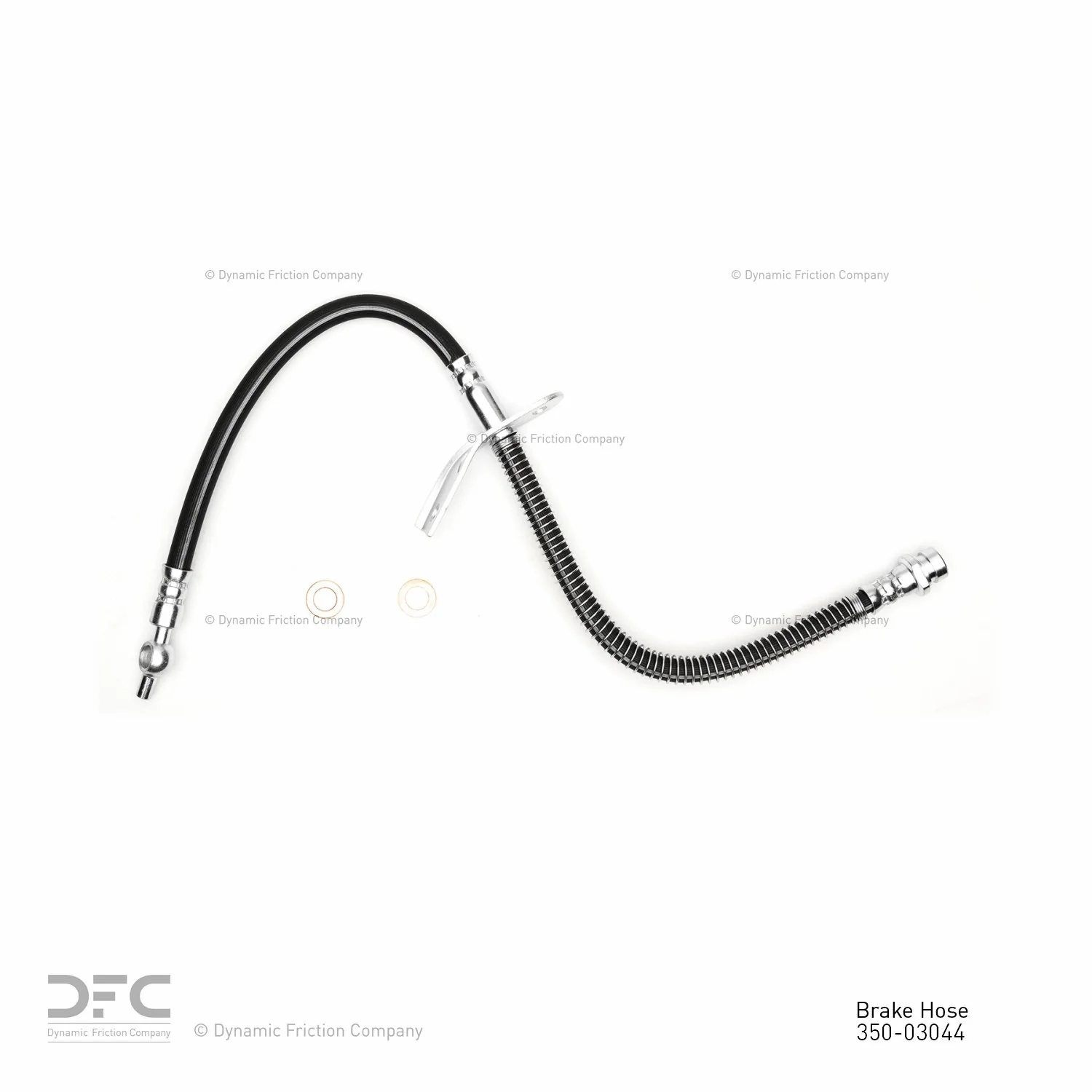 Dynamite Friction 350-03044 Brake Hydraulic Hose - Front Right