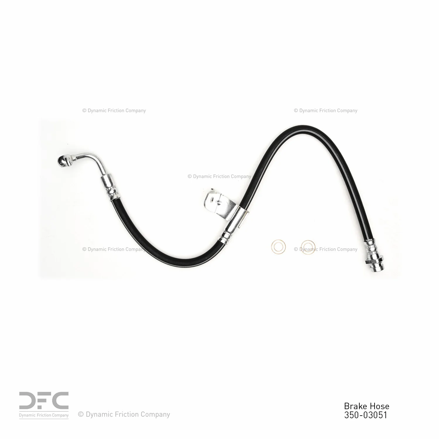 Dynamite Friction 350-03051 Brake Hydraulic Hose - Front Left