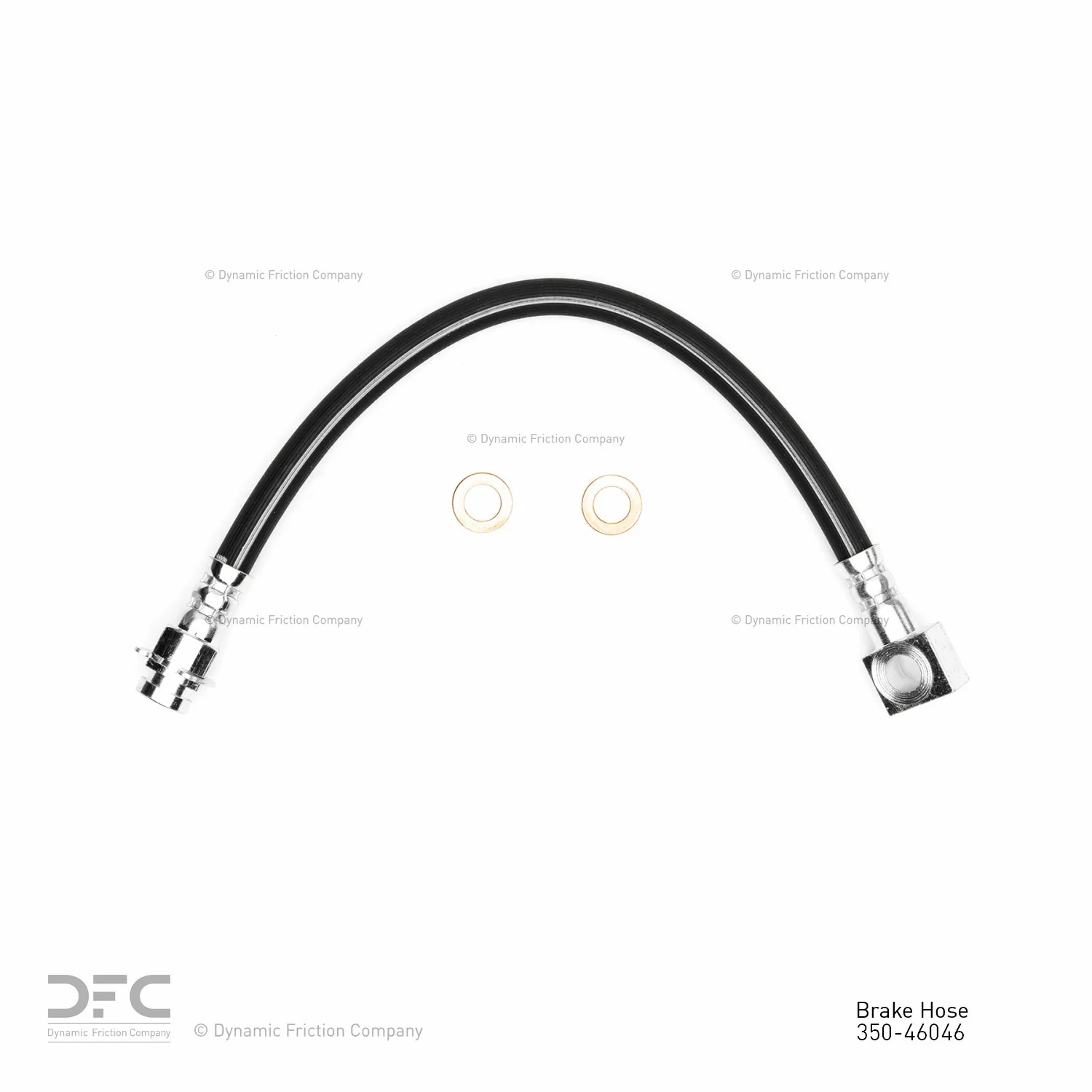 Dynamite Friction 350-46046 Brake Hydraulic Hose - Rear Left Lower
