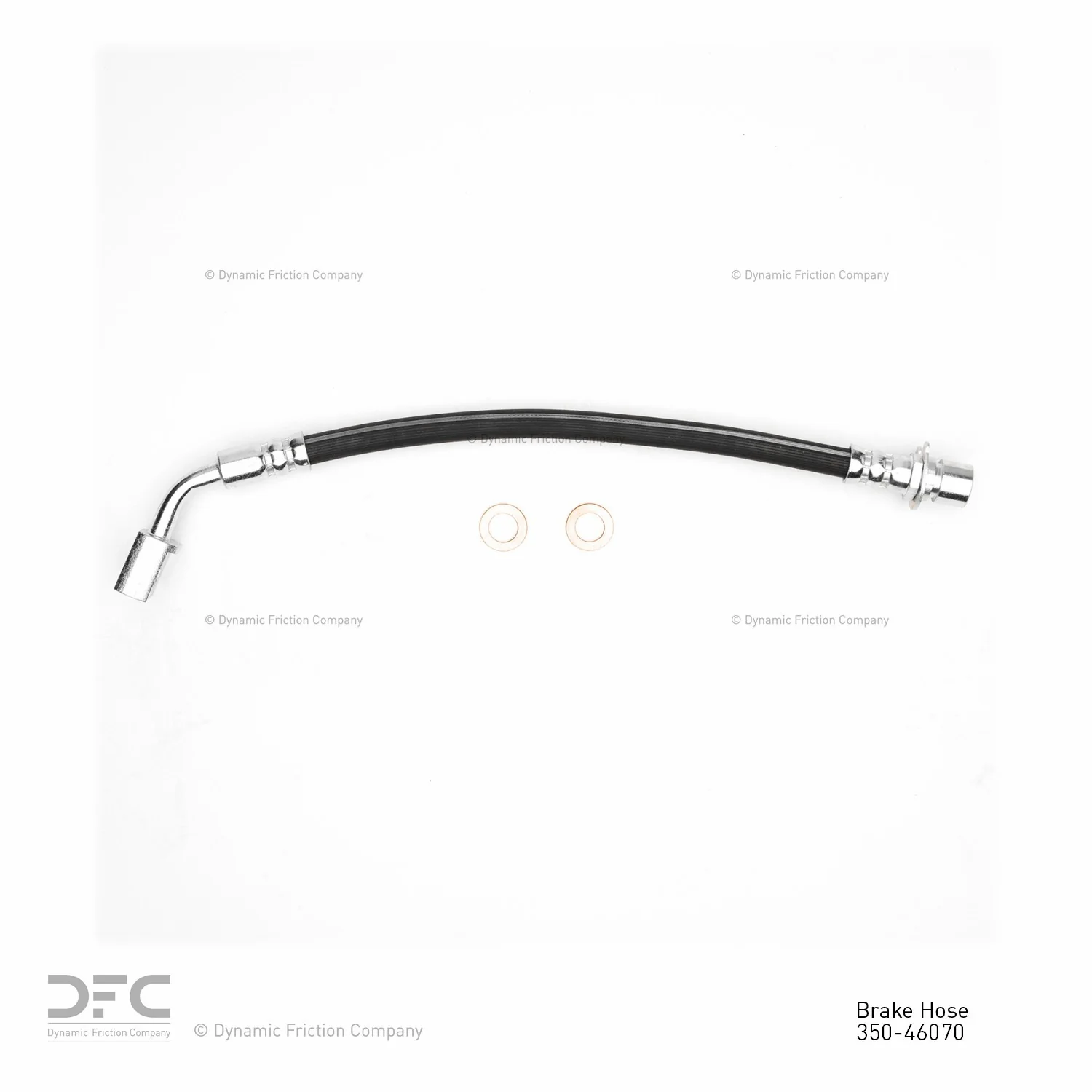 Dynamite Friction 350-46070 Brake Hydraulic Hose - Rear Left