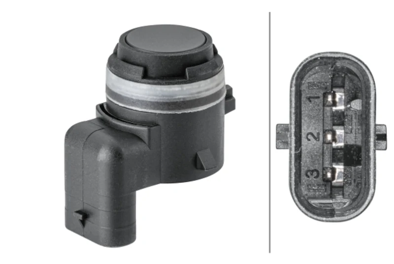 Hella 358141781 Parking Aid Sensor - Rear, Rear Inner or Rear Outer