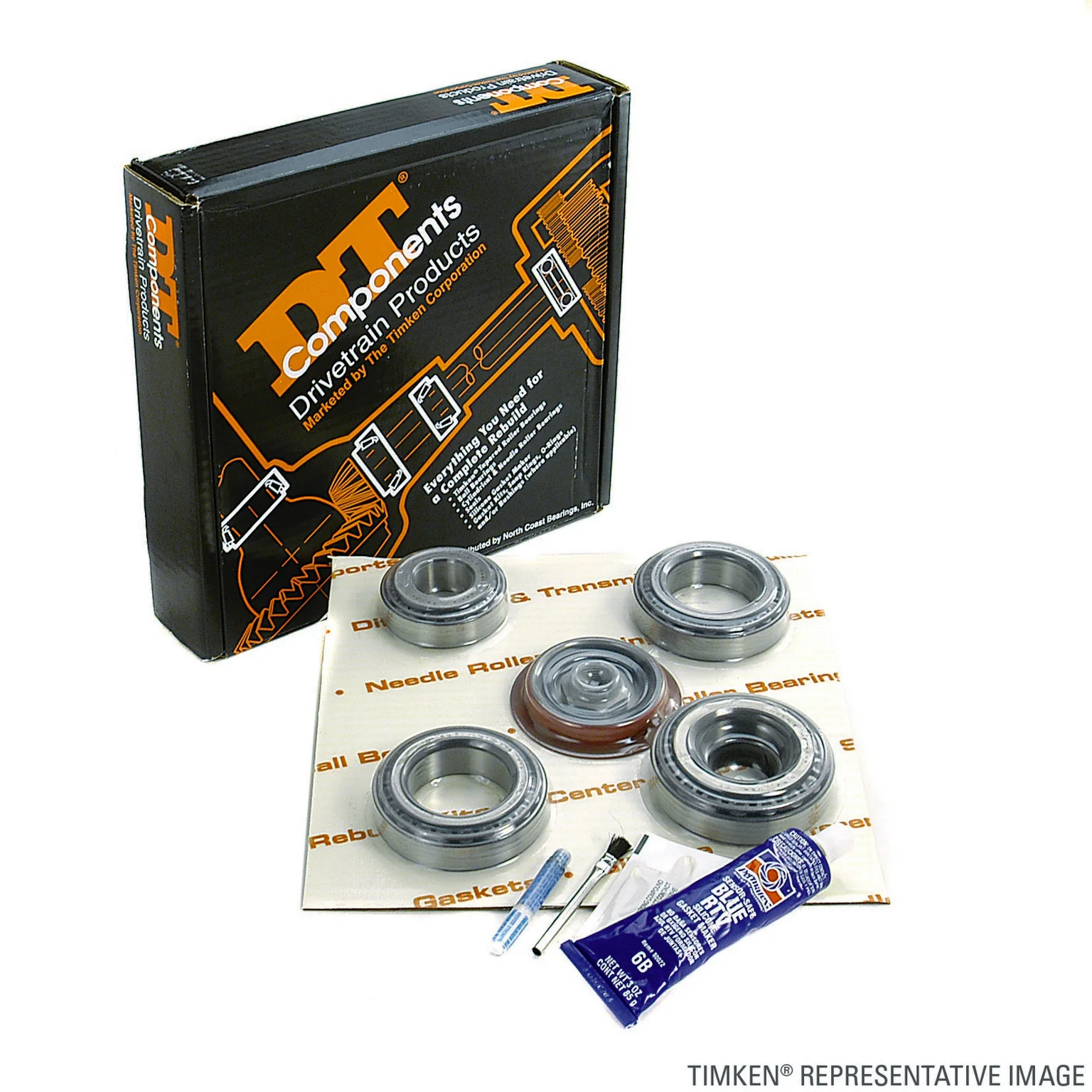 Timken DRK303B Axle Differential Bearing and Seal Kit - Rear