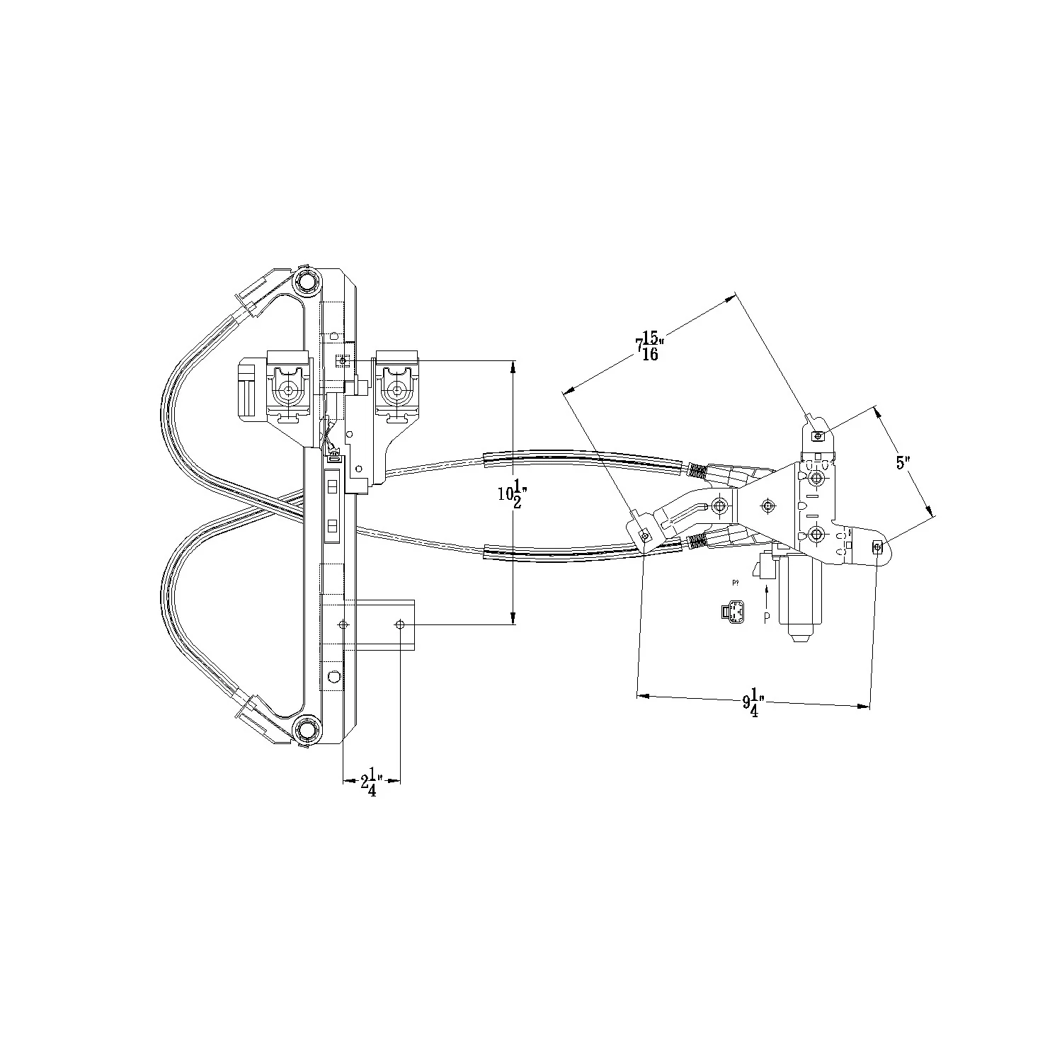 TYC 660543 Window Motor and Regulator Assembly - Rear Right - Image 5